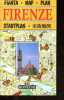 Firenze - Pianta / Map / Plan / Stadtplan.. Anonyme