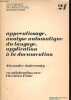 Apprentissage, analyse automatique du langage, application à la documentation - Collection Documents de linguistique quantitative n°21.. Andreewsky ...