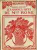 Les bonnes idées de Mlle Rose - Collection Petite bibliothèque blanche.. Lermont Jacques