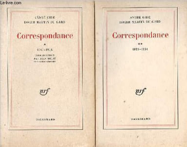 Correspondance, tome 1: 1913-1934 + tome 2: 1935-1951 - Dédicacé par Jean Delay (2 volumes).