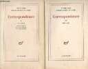 Correspondance, tome 1: 1913-1934 + tome 2: 1935-1951 - Dédicacé par Jean Delay (2 volumes).. Gide André, Martin du Gard Roger