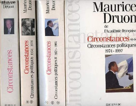 Circonstances, tome 1 + 2 + 3: Tome 1: Circonstances + tome 2: Circonstances politiques 1954-1974 + tome 3: Circonstances politiques II 1974-1997 - ...