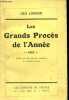 Les grands procès de l'année - 1927 - Dédicacé par l'auteur.. London Geo