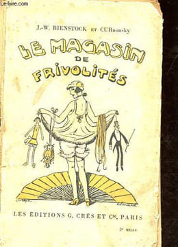 Les magasin de frivolités - Collection Joyeusetés et facéties.. Bienstock J.-W., Curnonsky