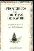 Proverbes et dictons de Savoie.. Guichonnet Paul, collectif