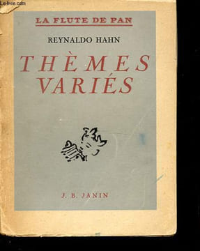Thèmes variés - Collection La flute de Pan.. Hahn Reynaldo