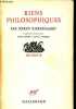 Les essais III - Riens philosophiques.. Kierkegaard Soeren