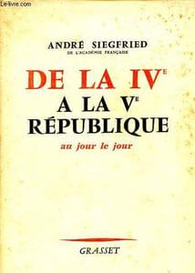 De la IVe à la Ve république au jour le jour.