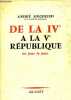 De la IVe à la Ve république au jour le jour.. Siegfried André