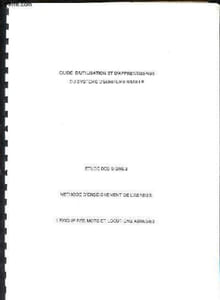 Guide d'utilisation et d'apprentissage du système d'écriture braille : Etude des signes - Méthode d'enseignement de l'abrégé - Lexique des mots et locutions abrégés.