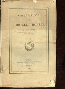 Observations sur l'odyssée d'Homère.
