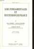 Lois fondamentales et succession de France - Collection Cahiers D.U.C. n°3.. Barbey Jean, Bluche Frédéric, Rials Stéphane
