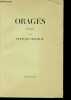 Orages - Edition numérotée exemplaire n°1254/2200.. Mauriac François