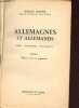 Allemagnes et allemands - Essai d'Histoire culturelle, Tome I.. Minder Robert