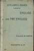 English and the English - Livres de lectures anglaises Volume I - Classe de sixième.. Beljame A., Mahieu L.