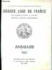 Annuaire 1980 - Grande loge de France.. Collectif