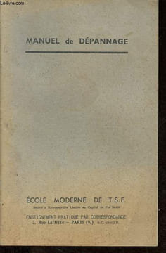 Manuel de dépannage.. Anonyme