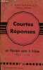 Courtes réponses aux objections contre la religion.. Baeteman J.