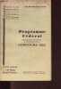 Programme 1943 - Concours féminins d'Education Physique et de Gymnastique.. Collectif