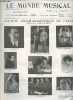 Le monde musical n°10 - 31 octobre 1932: Société philarmonique de Paris (saison 1932-1933) - Sur la radiophonie et le cinéma parlant et sonore - ...