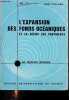 L'expansion des fonds oc&eacute;aniques et la d&eacute;rive des continents - Collection La science vivante.. Coulomb Jean