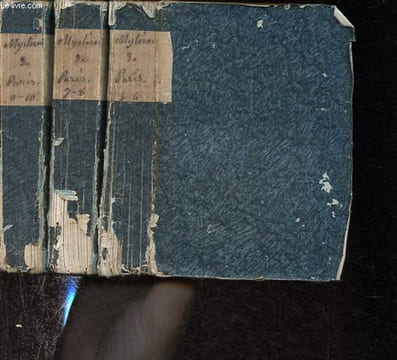 Les mystères de Paris, Tomes 5 à 10 (3 volumes).. Sue Eugène