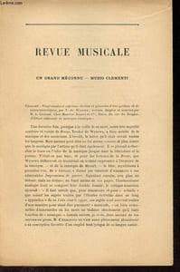 Extrait de la Revue des deux Mondes : Revue musicale - Un grand méconnu - Muzio Clementi.