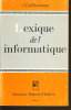 LEXIQUE DE L'INFORMATIQUE. J. GUILHAUMOU