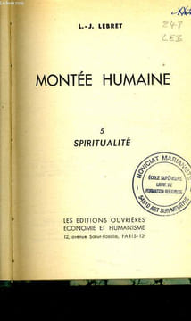 MONTEE HUMAINE n°5 : Spiritualité. L.-J. LEBRET