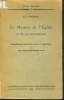 LE MYSTERE DE L'EGLISE ET DE SES SACREMENTS introduction, traduction, notes et appendices par Dom Augustin Kerkvoorde. M.-J. SCHEEBEN