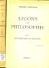 LECONS DE PHILOSOPHIE en deux tomes : Psycologie et logique / Morale et métaphysique.. JACQUES CHEVALIER