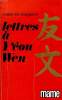 LETTRES A YEOU WEN souvenir de chine. MARIE INA BERGERON