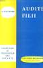 AUDITE FILII sermons pour enfants. A. FILCHNER
