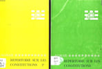 BIBLIOGRAPHIE DES DOCUMENTS ET DES EDITIONS DES CONSTITITUTIONS DE LA SOCIETE DE MARIE ET DES FILLES DE MARIE IMMACULEE (1815-1975) en 2 volumes. A.  ...