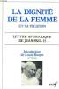 LA DIGNITE DE LA FEMME ET SA VOCATION. COLLECTIF