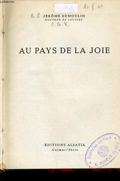 AU PAYS DE LA JOIE. JEROME DEMOULIN