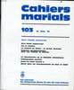 CAHIERS MARIALS n&deg;103 : Notre fid&eacute;lit&eacute; aujourd'hui. ALPHONSE BOSSARD directeur