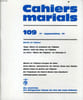 CAHIERS MARIALS n&deg;109 : Marie et l'&eacute;glise. ALPHONSE BOSSARD directeur