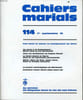 CAHIERS MARIALS n&deg;114 : Pour situer et donner un enseignement sur Marie. ALPHONSE BOSSARD directeur