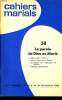 CAHIERS MARIALS n°50 : La parole de Dieu en Marie. JEAN HEMERY directeur gérant