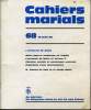 CAHIERS MARIALS n°68 : L'actualité de Marie. JEAN HEMERY directeur gérant