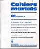 CAHIERS MARIALS n°86 : Se consacrer.. A qui ? Pour quoi?. JEAN HEMERY directeur gérant