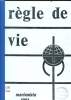 REGLE DE VIE projet marianiste comco- redco 1976-1981. COLLECTIF