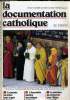 LA DOCUMENTATION CATHOLIQUE n° 21 : La ournée e de prière pour la paix à Assise - L'assemblée plénière des évêques de France - Le ministère de ...