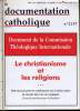 LA DOCUMENTATION CATHOLIQUE n° 7: Document de la commission théologique internationale - Le christianisme et les religions. COLLECTIF