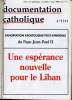 LA DOCUMENTATION CATHOLIQUE n°11 : Exhortation apostolique post-synodale du Pape Jean Paul II - Une espérance nouvelle pour le Dieu. COLLECTIF