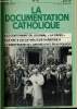 "LA DOCUMENTATION CATHOLIQUE n° 10 : Le centenaire du Journal ""La croix"" - La visite du Catholicos Karekine II - L'anniversaire de l'Arrivé d'hitler ...