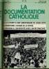 LA DOCUMENTATION CATHOLIQUE n° 15 : La cloture du 600e anniversaire de Jasna Gora - Construire l'avenir de la patrie - Discours à l'université ...