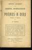 SCENES MONOLOGUES ET POEMES A DIRE (théatre et salons). EMMANUEL ROBLES