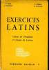 EXERCICE LATINS classe de troisième et classes de Lettres. CART & LAMAISON & GRIMAL & NOIVILLE